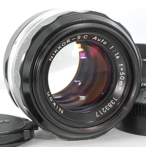 Nikon NIKKOR-S.C Auto 50mm F1.4 Non Ai MF Objektiv mit Gegenlichtblende [Exc+5] aus Japan #217* - Bild 1 von 17