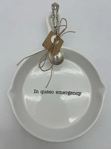 Mud Pie IN QUESO EMERGENCY Skillet And Spoon Dip Set - Picture 1 of 6
