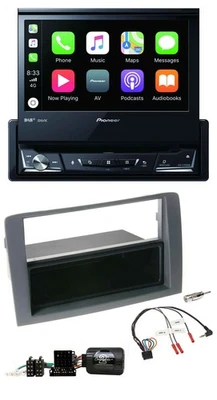 Pioneer DVD Bluetooth DAB USB Lenkrad Autoradio für Fiat Idea 2006-2011 grau - Bild 1 von 4
