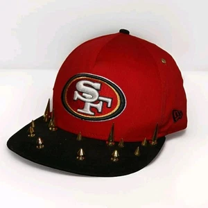 Cappello San Francisco 49ers SPIKED NFL ricamato snapback logo 9FIFTY nuova epoca - Foto 1 di 8