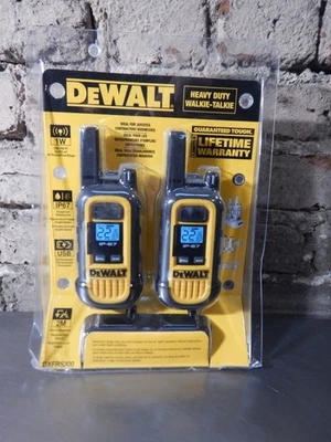 NEW DeWalt DXFRS300 Heavy-Duty Walkie Talkies - 1 Watt, 22 Channels - Image 1 of 4
