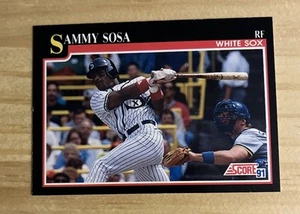 1991 SCORE Sammy Sosa #256 Chicago White Sox ERROR - Wrong Birthday - Mint - Picture 1 of 2