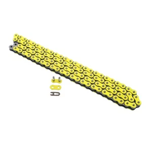 1990-99 fits Suzuki DR350 / 1994-95 Suzuki DR350SE Yellow Non O Ring Chain 110L - Picture 1 of 2