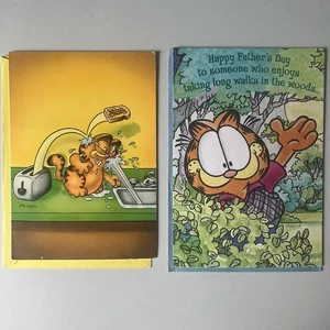 Garfield Greeting Cards | Vintage | Father's Day | Toast | with Envelopes - Picture 1 of 3