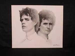 Mick Jagger Keith Richards Gary Saderup schwarzweiß Lithographie The Rolling Stones - Bild 1 von 2