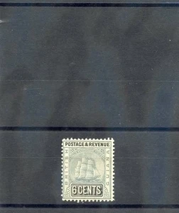 GUIANA BRITÁNICA Sc 176 (SG 256)*F-EN MUY BUEN ESTADO LH 1907 6c GRIS Y NEGRO $30 - Imagen 1 de 1