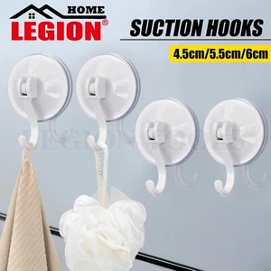 Vacuum Suction Cup Hooks Bathroom Holder Hanger Suitable Glass Window 3 Sizes - Picture 1 of 8