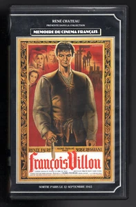 VHS RENÉ CHATEAU ★ François Villon - Serge Réggiani ★ RARE - Picture 1 of 3