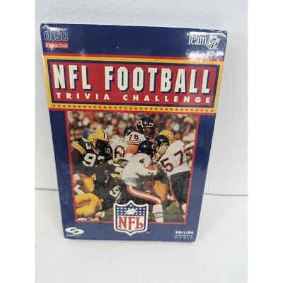 NFL Football Trivia Challenge Game Interactive Compact Disc Phillips CD-I CapDis - Image 1 of 4
