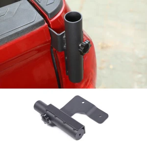 Black Alloy Tailgate Antenna & Flagpole Bracket For Toyota Tacoma 2016-2022 US - Picture 1 of 12