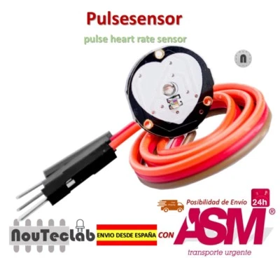Pulsesensor Heart Rate Pulse Sensor Module Open Source for Arduino - Imagen 1 de 4
