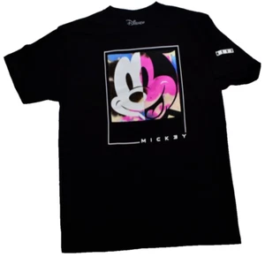 Neff x Disney Mens Mickey Mouse Face Tie Dye Fill Black Shirt NWT S-XL - Picture 1 of 5