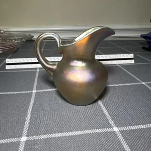 Antikes Steuben Glas Gold Aurene kleiner Krug Form #252 - Bild 1 von 10