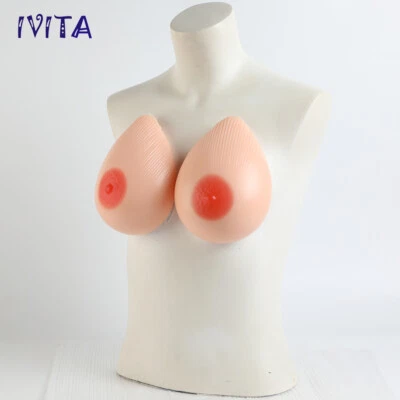 4XL EE Cup Selbstklebend Silikon Crossdresser Brustformen Transgender Fake Boobs - Bild 1 von 4