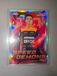 2022 Topps Chrome Formula 1 LANDO NORRIS Speed Demons Insert #SD-LN McLaren - Photo 1 sur 1