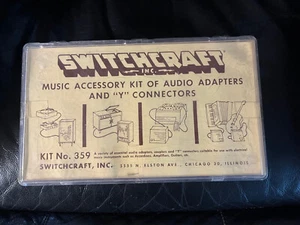 Vintage Switchcraft Musik Zubehör-Set mit Audio-Adaptern.  Bausatz Nr. 359 - Bild 1 von 2