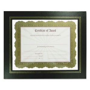 Nudell Leatherette Document Frame 8-1/2 x 11 Black Pack of Two 21202 - Picture 1 of 5