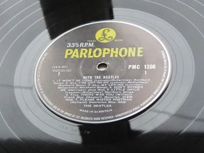 WITH THE BEATLES ORIGINAL 1963 UK LP  PYE PRESSING  - Image 1 of 4