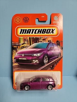 Nuevo Volkswagen Golf GTE #25 2024 Matchbox 2021 púrpura diecast 1:64  Foto 1 de 4