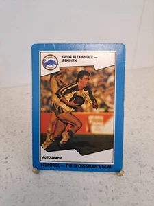 1989 STIMOROL SCANLENS PENRITH PANTHERS, GREG ALEXANDER 52/156 - Picture 1 of 2