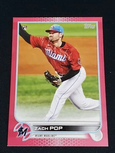 Zach Pop 2022 Topps Series 1 Mother's Day Pink Rookie Parallel #09/50 RC Marlins - Picture 1 of 2