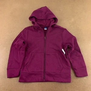 Old Navy Girls Size Medium (8) Plumeria Fleece Zip-Front Hoodie NWT - Picture 1 of 4
