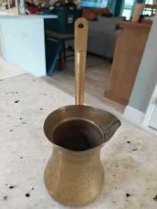 Brass Coffee Brewing Pot Turkish Style #4 - Picture 1 of 10