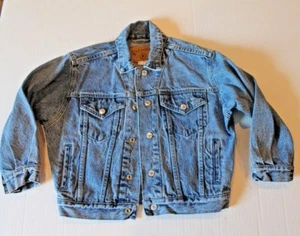Kid's Gap Blue Denim Jean Jacket Unisex Girl or Boy Size S 7-8 EUC - Picture 1 of 2