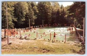 1956 Camp Nawakwa Arendtsville Pa piscina campamento de verano postal vintage - Imagen 1 de 2