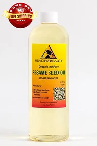 SESAME OIL REFINED ORGANIC by H&B Oils Center EXPELLER PRESSED 100% PURE 64 OZ - Picture 1 of 12