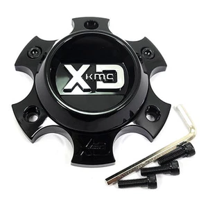 XD Gloss Black Center Cap 4-3/4"OD Bolt-On Open-End, Closed-End XD844L1206GB-H30 - Picture 1 of 6