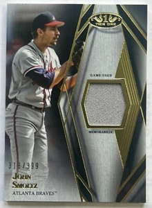 Camiseta deportiva John Smoltz 2022 Topps Tier One usada en el juego reliquia SP 318/399 ATLANTA BRAVES - Imagen 1 de 1