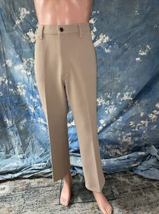 Pantalones de mezclilla vintage años 70 Levi’s Gentleman’s poliéster beige campana parte inferior 39X28 - Imagen 1 de 13