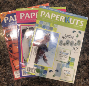 Lot Of 3 Paperkuts Scrapbook Magazine