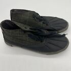 Chaussures à lacets canard Ben Sherman Bristol Pete Chukka vert plaid noir taille 9