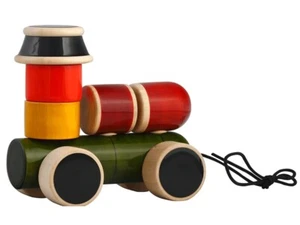 Handcrafted Wooden Push Pull & Stacker Toy by Fai Kraft creation - Engine - Picture 1 of 5