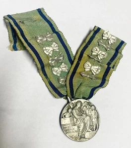 HN Regno d'Italia Vittorio Emanuele III medaglia Famiglie numerose Bini#183 r42 - Foto 1 di 2
