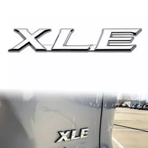 For Camry Sienna Rear XLE Letter Trunk Liftgate Tailgate Emblem Badge Chrome - Picture 1 of 6