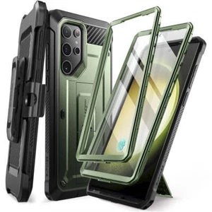 Handyhülle für Galaxy S24 Ultra Supcase Case Cover Futeral Hülle Tasche Grün - Zdjęcie 1 z 11