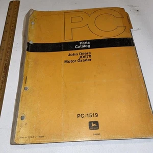John Deere PC 1519 670 Motor Grader Parts Catalog JD670 - Picture 1 of 2