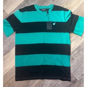 NWT The Hundreds Block SS T-Shirt Mens Striped Crew Neck Casual Top-XL - Picture 1 of 4