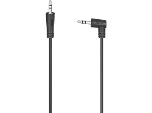 Cable Jack - Hama 00205285, Jack 3.5 mm 90º, 0.5 m, Negro - Imagen 1 de 2