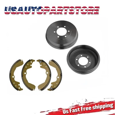 For 2003 2004 05-2008 Pontiac Vibe Toyota Matrix Rear Drums Ceramic Brake Shoes - Image 1 of 4