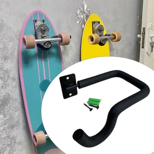Skateboard Wall Hanger Bracket for Home Garage Metal Sturdy Wall Mounted - Picture 1 of 7