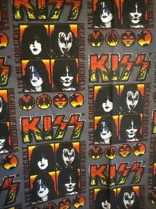 Kiss (the band) "Live" Fabric Springs Creative 2020  Kiss Catalog By the Yard - Picture 1 of 7
