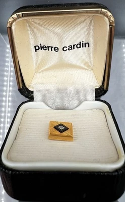 Vintage Pierre Cardin Tie Tack In Original Velvet Box - Image 1 of 3