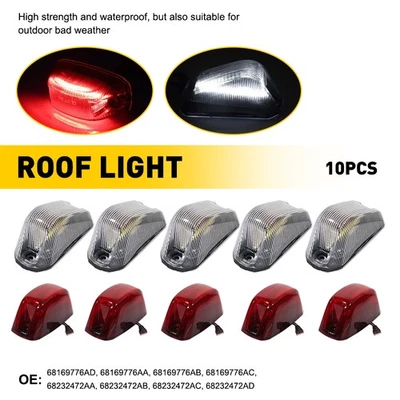 For 2014-23 Dodge RAM Promaster 2500 3500 Cab Roof Running OEM Lights Red+White - Image 1 of 4