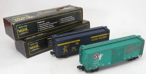 Weaver Alaska Railroad & Great Northern Goat Box Car 2 Pack, O Gauge (H) - Picture 1 of 9