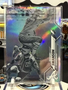 2020 Topps Chrome Negative Refractor Dansby Swanson #65 EC - Bild 1 von 2
