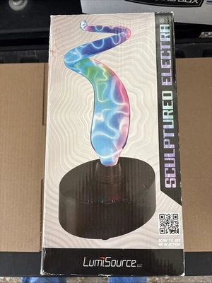 Luz de vidrio de movimiento de plasma retorcido Electra esculpida LumiSource eléctrica multi Foto 1 de 4